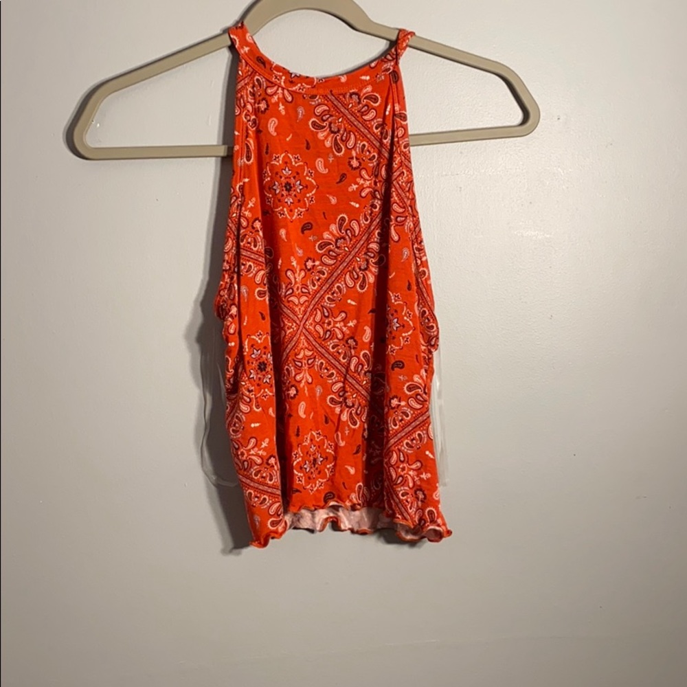 Red Bandana Crop Top